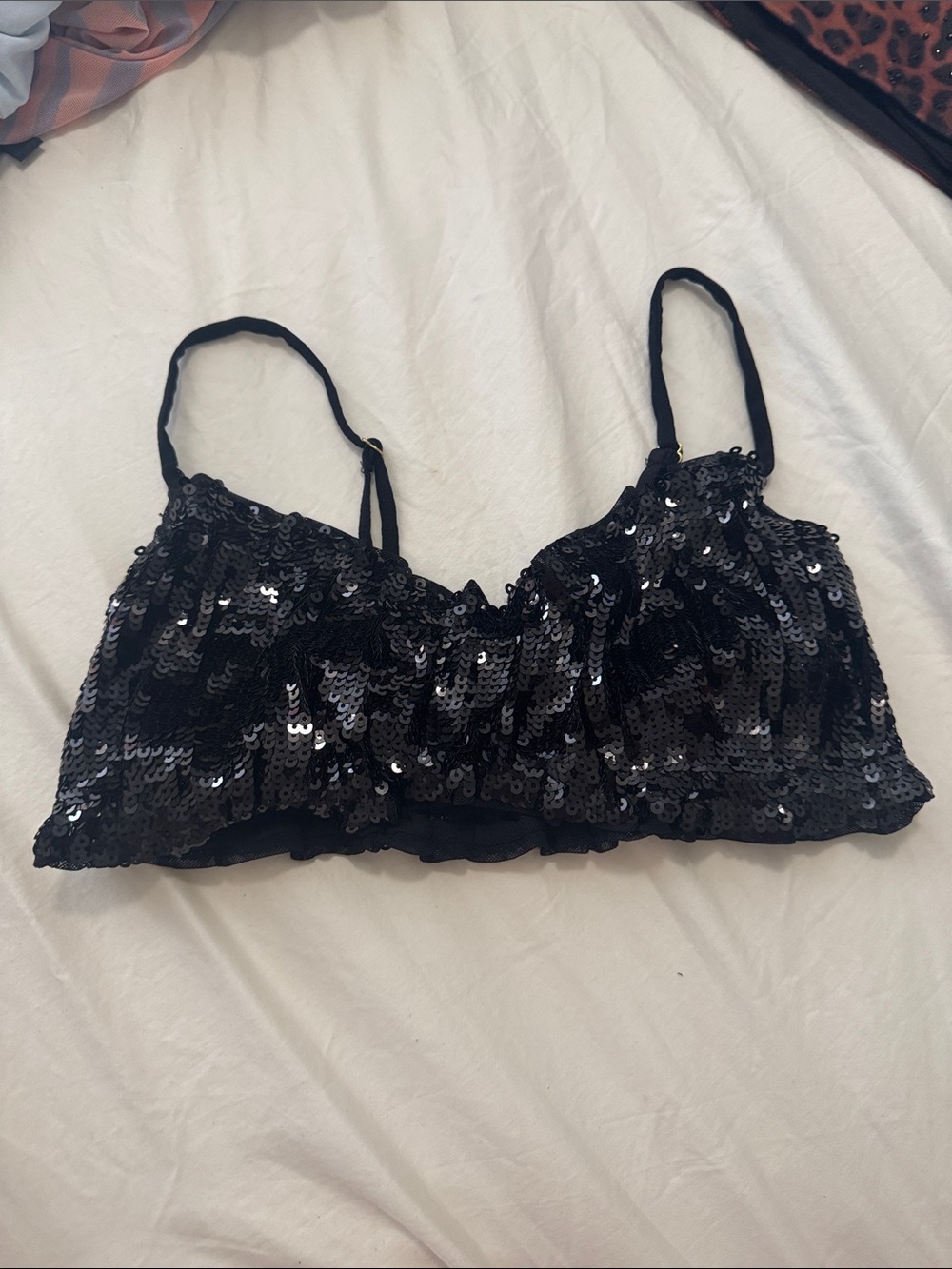 Black Sequin Bralette - Weworewhat